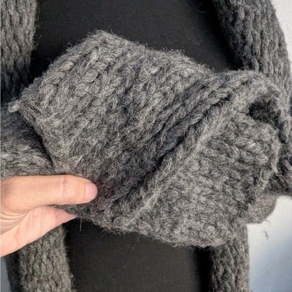 Raquel Allegra Alpaca Open Cardigan Boho Handmade Fringe size 0 - Picture 5 of 15